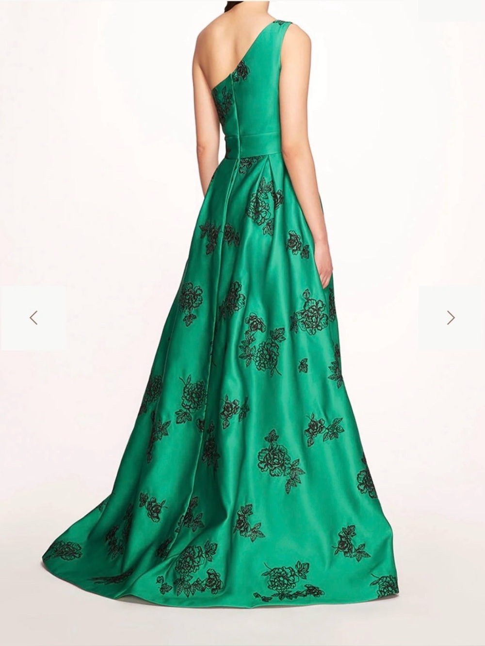 Marchesa One Shoulder Marigold gown - Picture 2 of 4